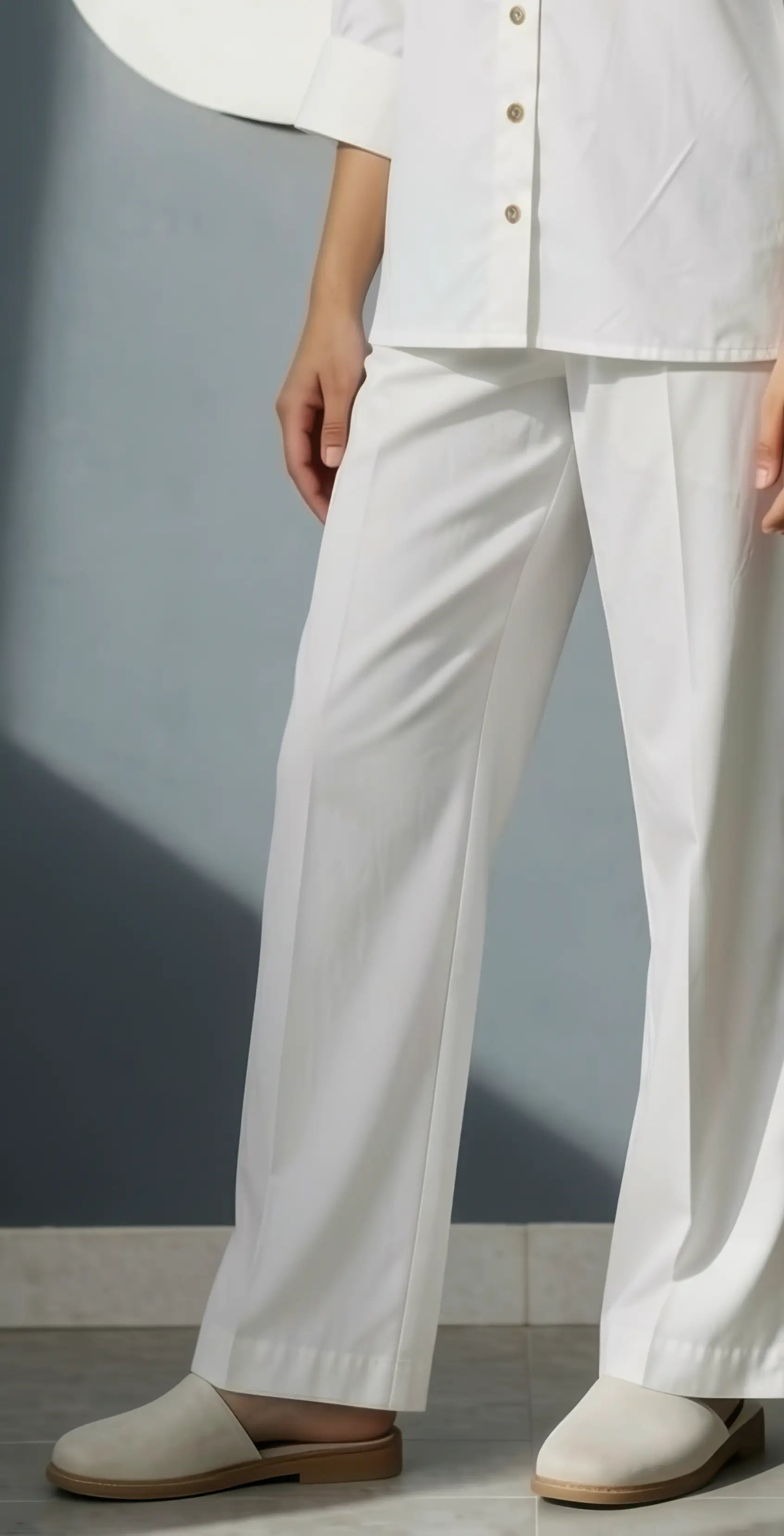 Sufaid Imported Wash and Wear -Stitched - Coord Set