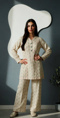 Sufaid Digital Lawn - Stitched 2 pc