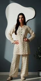 Sufaid Digital Lawn - Stitched 2 pc