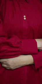 Maroon Chicken Kari Everyday Top - Stitched 1 Piece