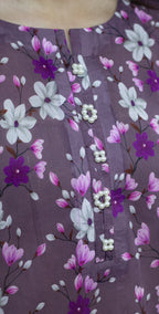 Mauve Purple Digital Lawn – Stitched 2 Piece
