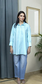Ice Blue Chicken Kari Everyday Top - Stitched 1 Piece