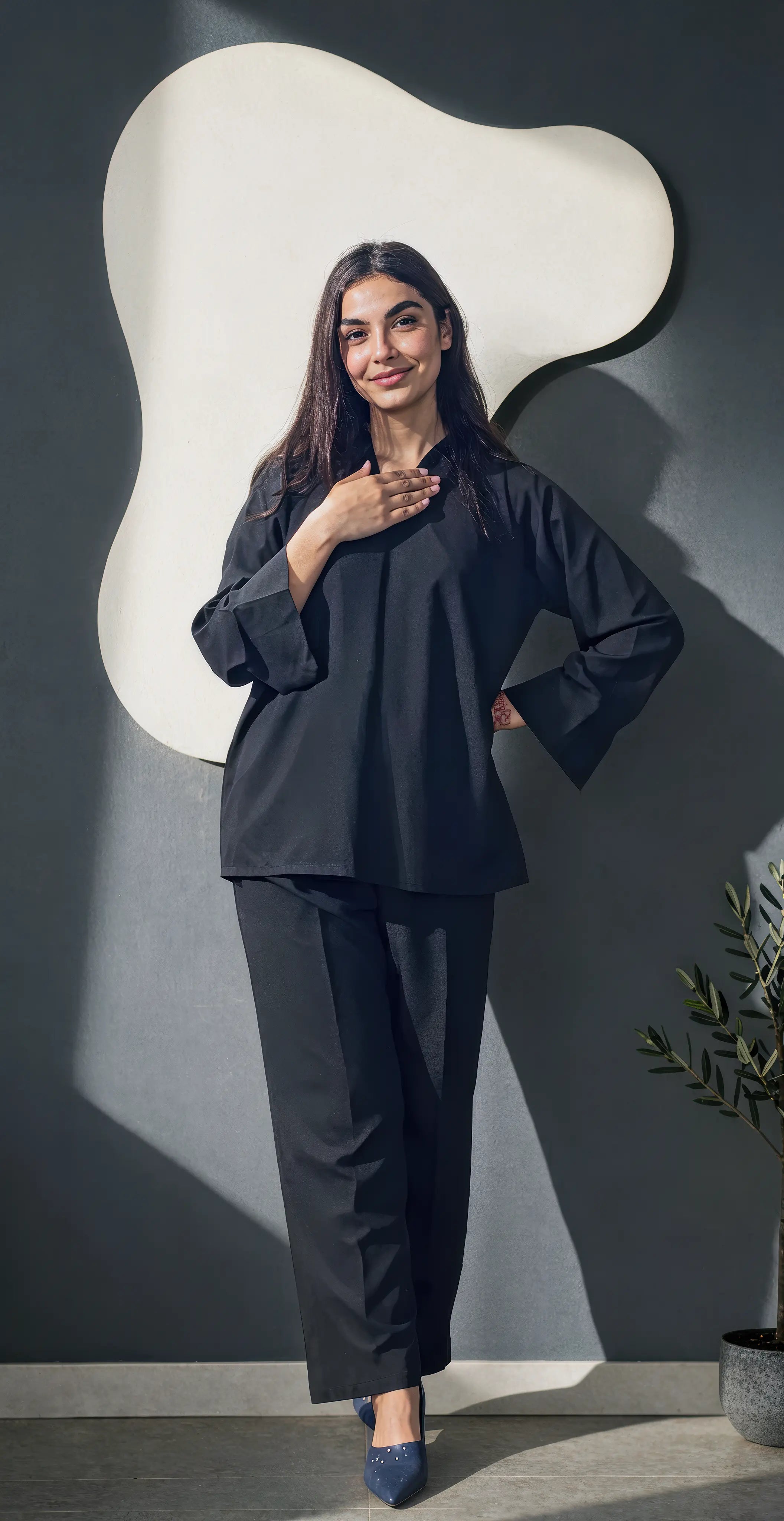 Sufaid Imported Wash and Wear -Stitched - Coord Set