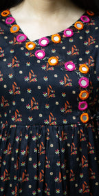 Black Premium Print Lawn  - Stitched 2 Piece