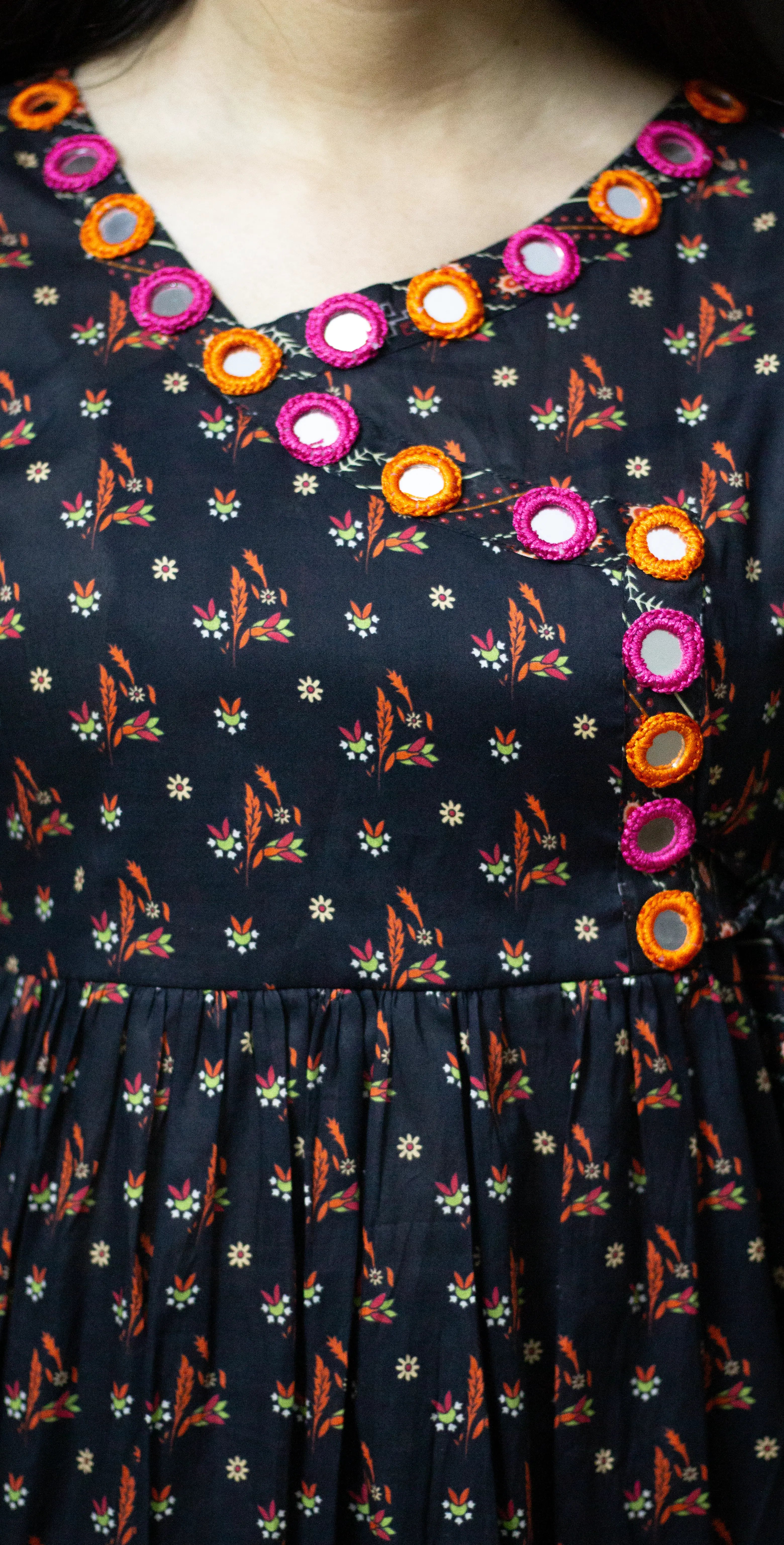 Black Premium Print Lawn  - Stitched 2 Piece
