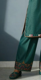 Sufaid Dobby Masoori -Stitched- Embroidered 3pc