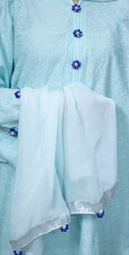 Ice Blue Chicken Kari - Stitched 3 Piece