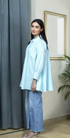 Ice Blue Chicken Kari Everyday Top - Stitched 1 Piece