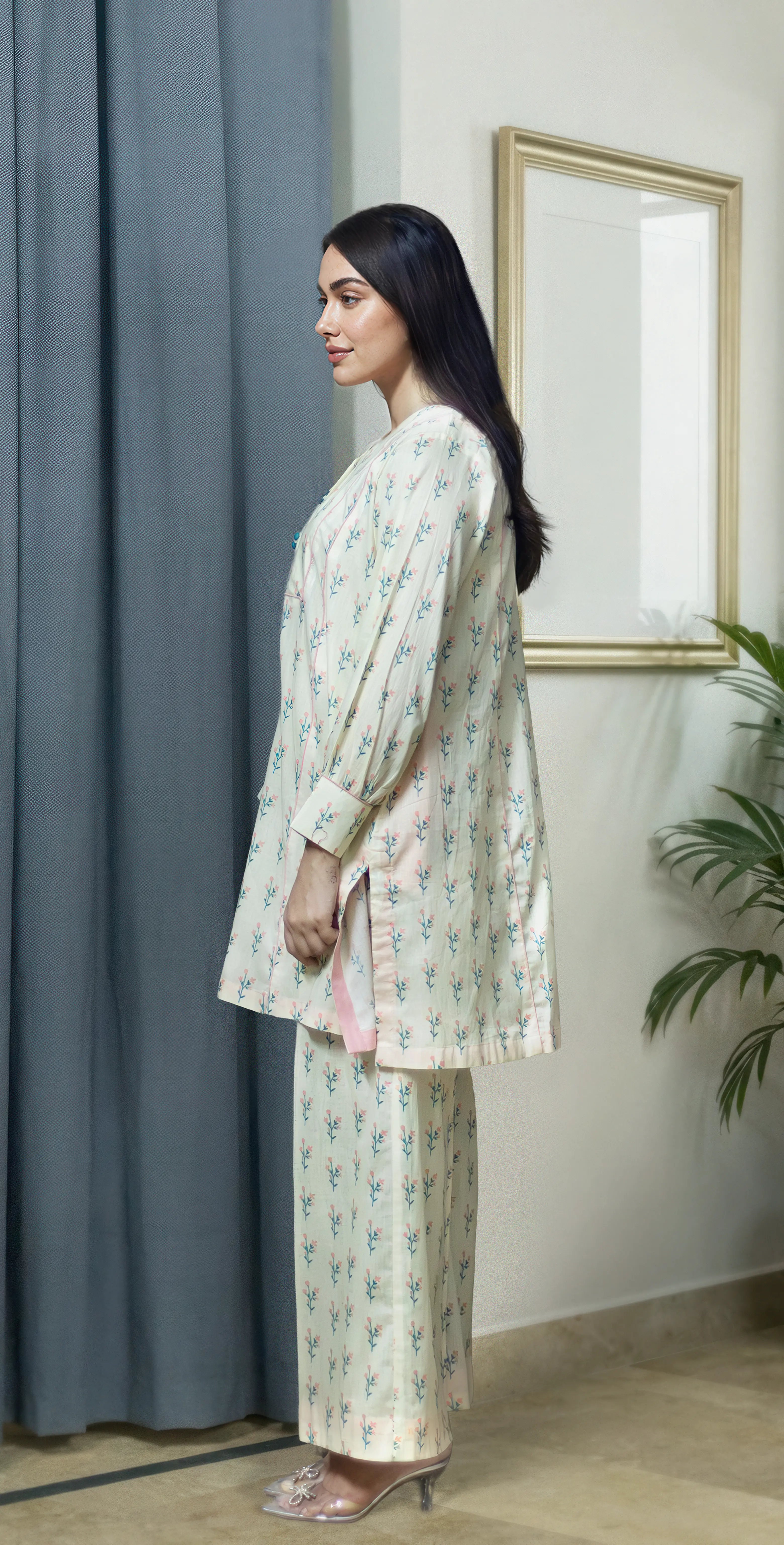 Ivory Cream Everyday Co-ord Set - Stitched