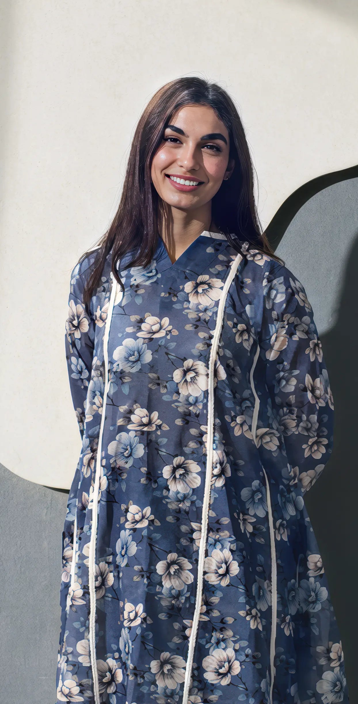 Sufaid Digital Lawn - Stitched 2 pc