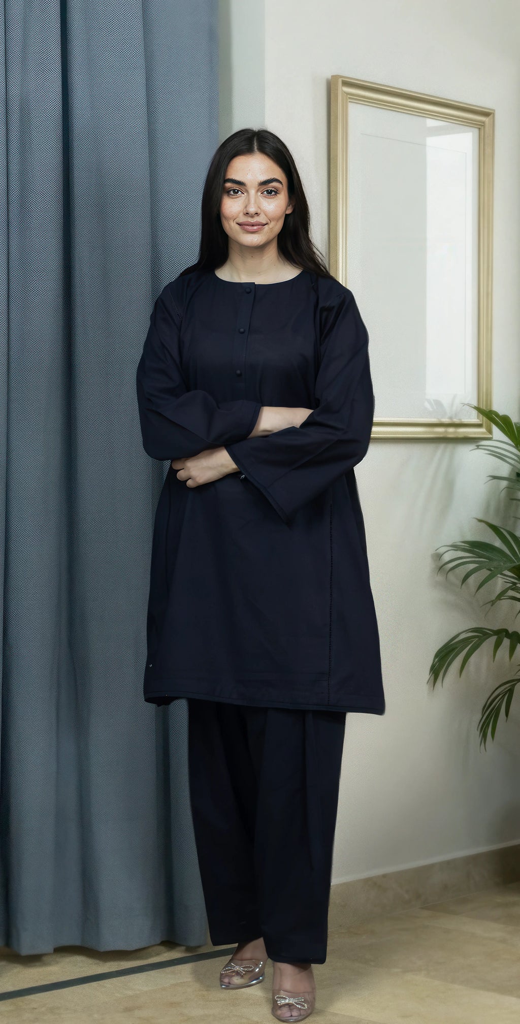 Everyday Black Solid Limited Edition- Stitched 2 piece
