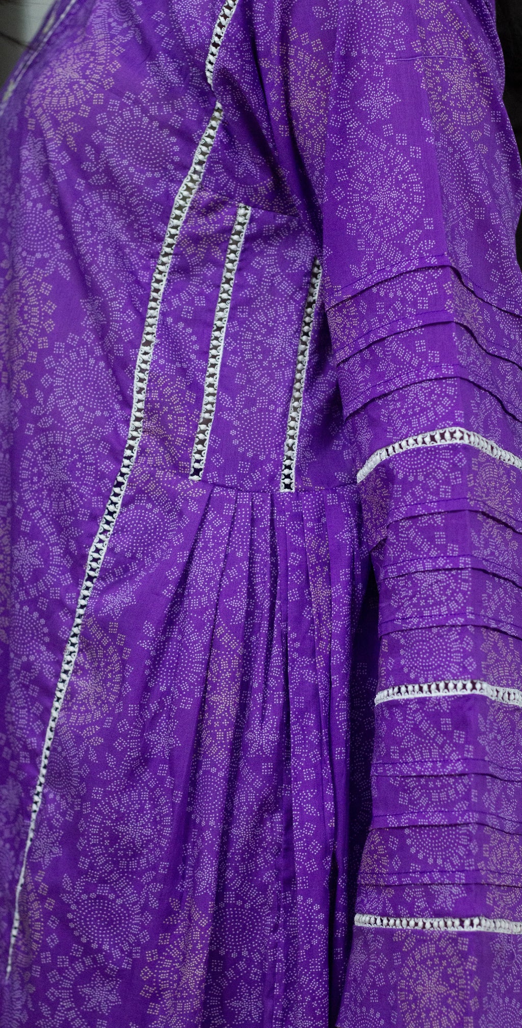 Purple Premium Print Lawn - Stitched 3 Piece