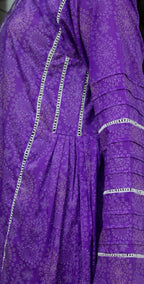Purple Premium Print Lawn - Stitched 3 Piece