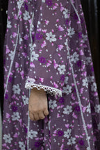 Mauve Purple Digital Lawn - Stitched 2 Piece
