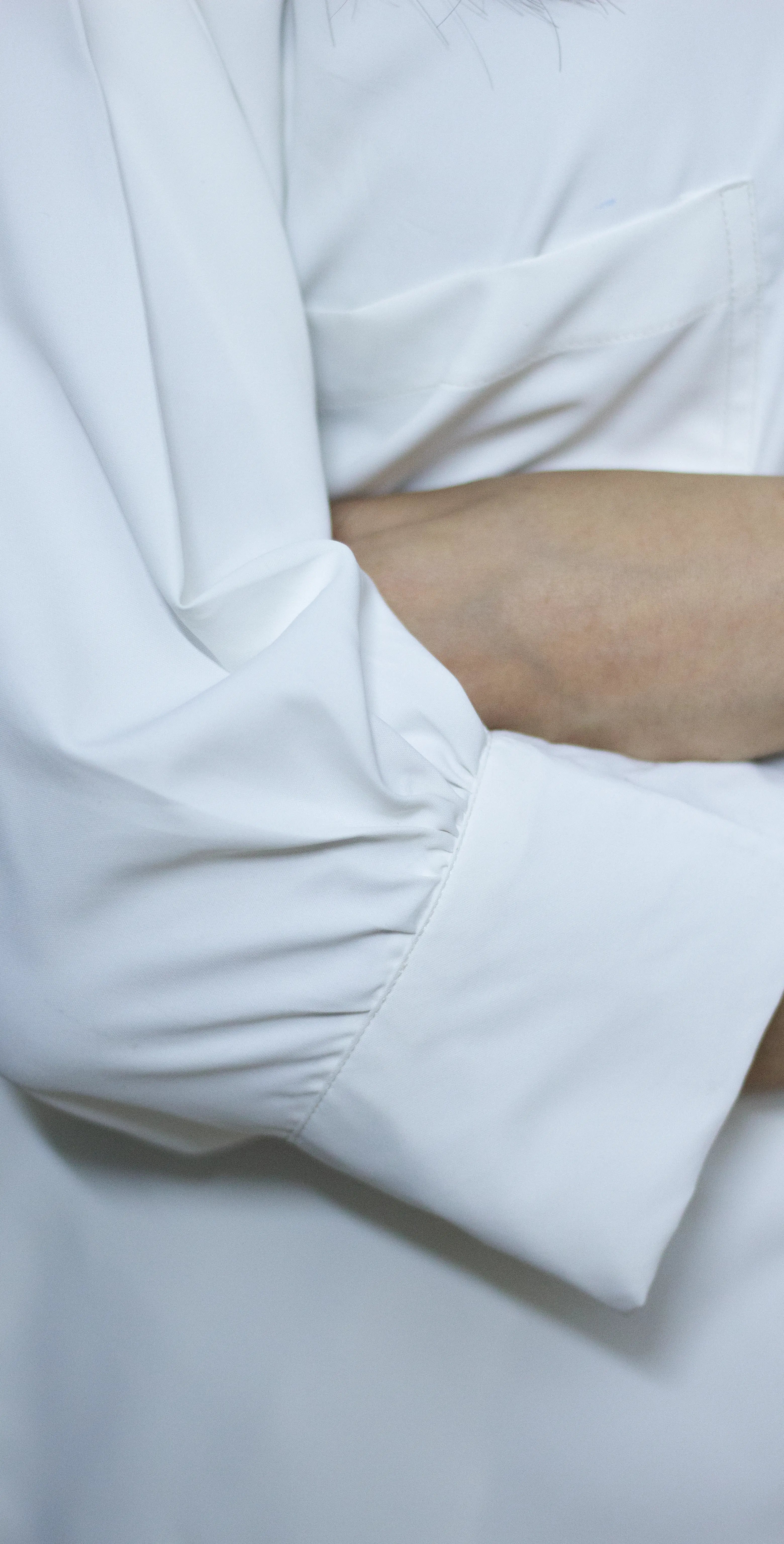 White Imported Wash and Wear Co-ord Set - Stitched