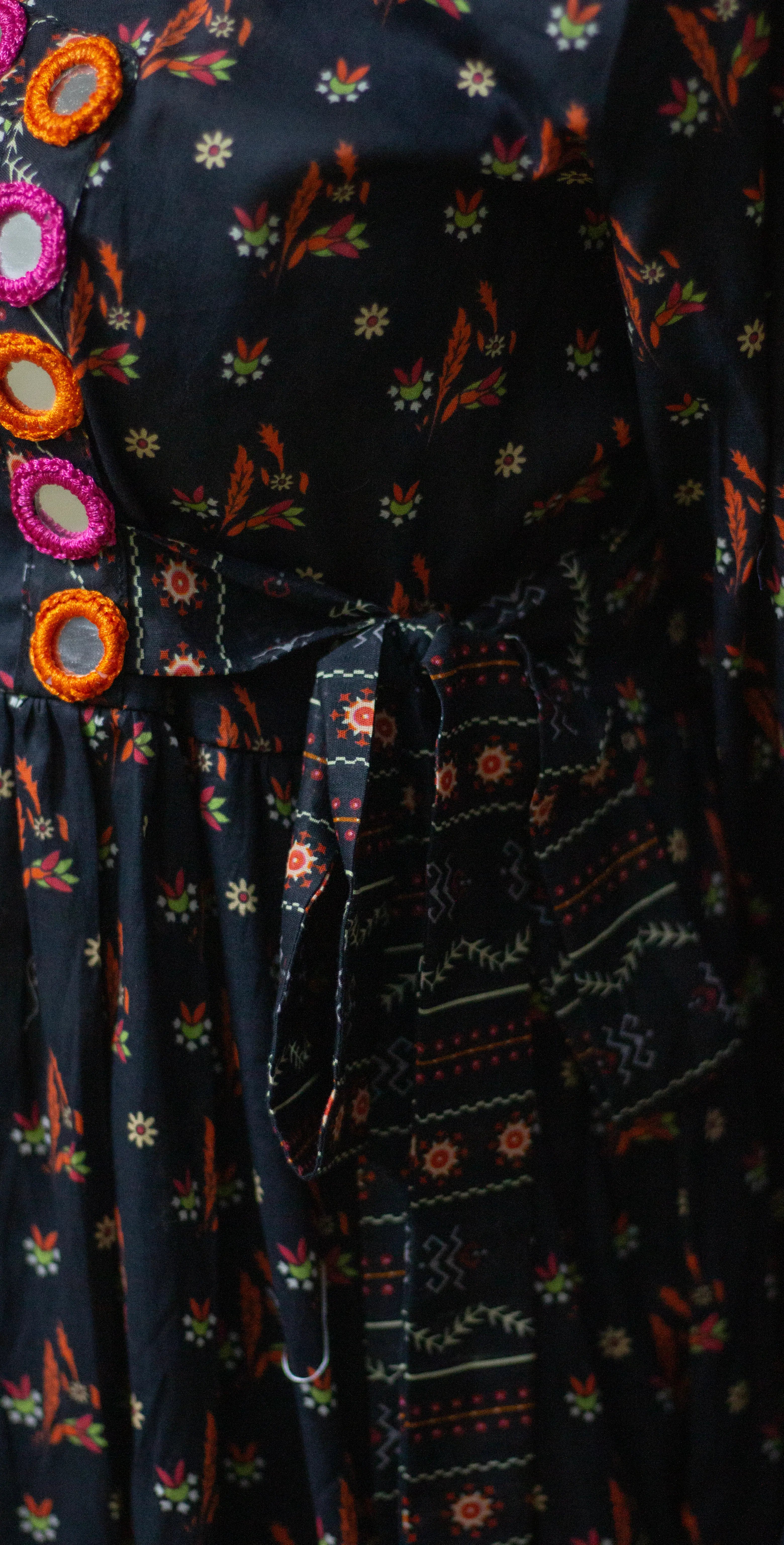 Black Premium Print Lawn  - Stitched 2 Piece