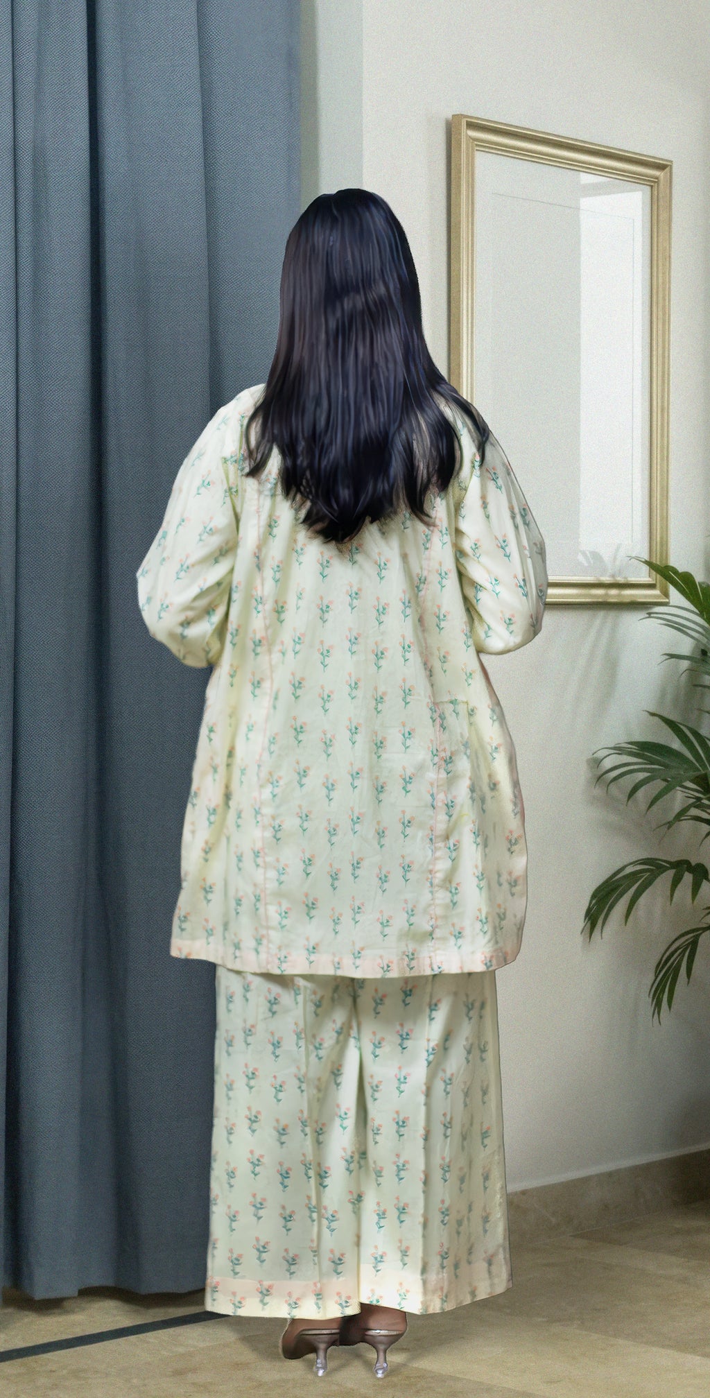 Ivory Cream Everyday Co-ord Set - Stitched