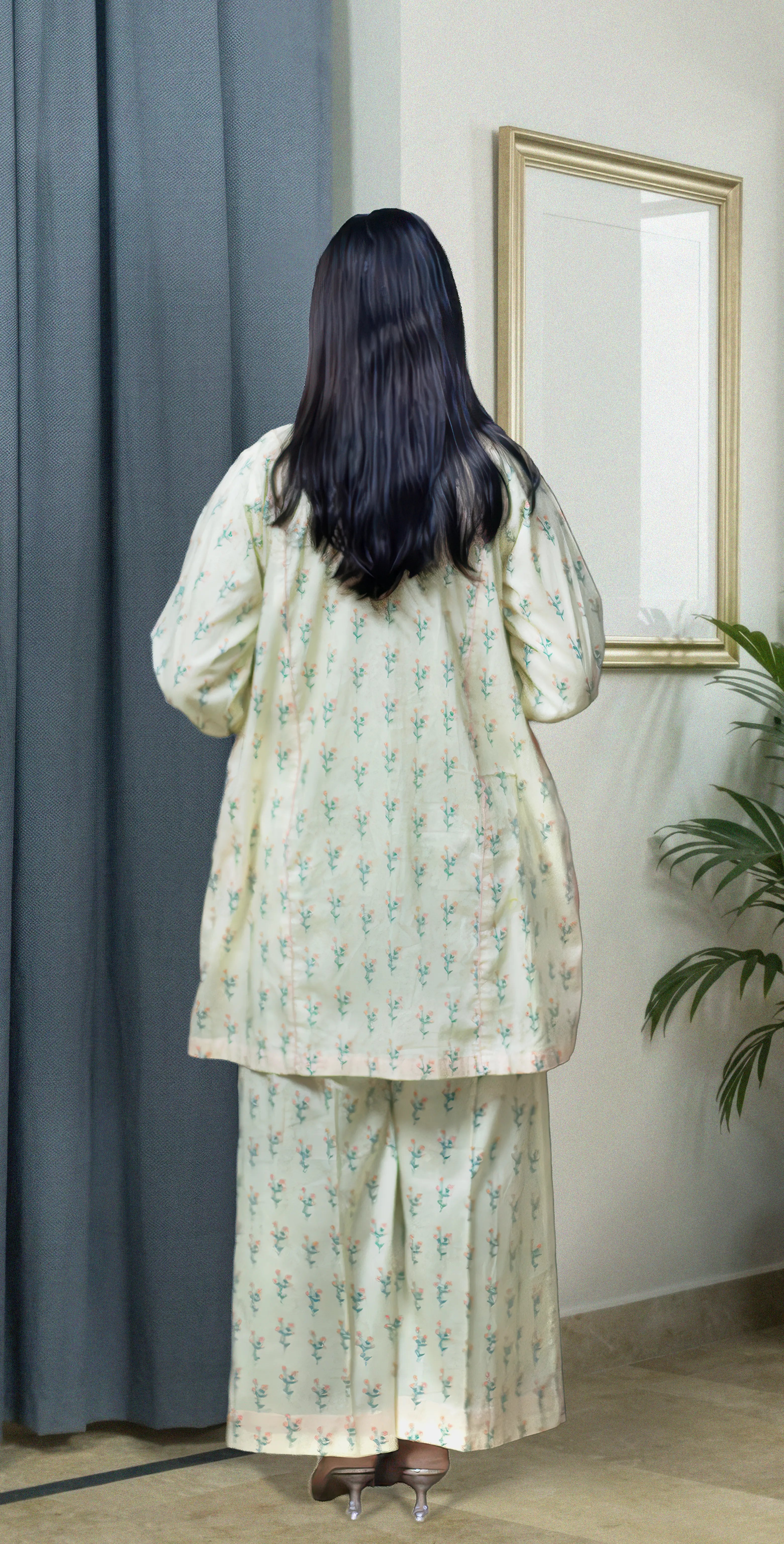 Ivory Cream Everyday Co-ord Set - Stitched
