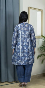 Grey Digital Lawn - Stitched 2 Piece