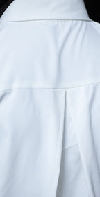 White Imported Wash and Wear Co-ord Set - Stitched