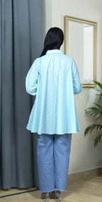 Ice Blue Chicken Kari Everyday Top - Stitched 1 Piece