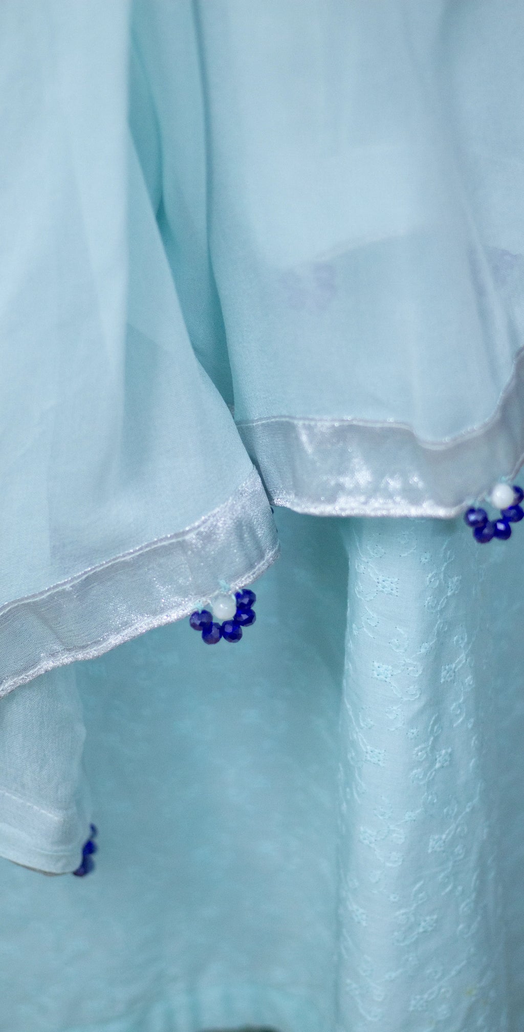 Ice Blue Chicken Kari - Stitched 3 Piece