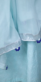 Ice Blue Chicken Kari - Stitched 3 Piece