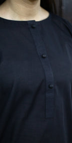 Everyday Black Solid Limited Edition- Stitched 2 piece