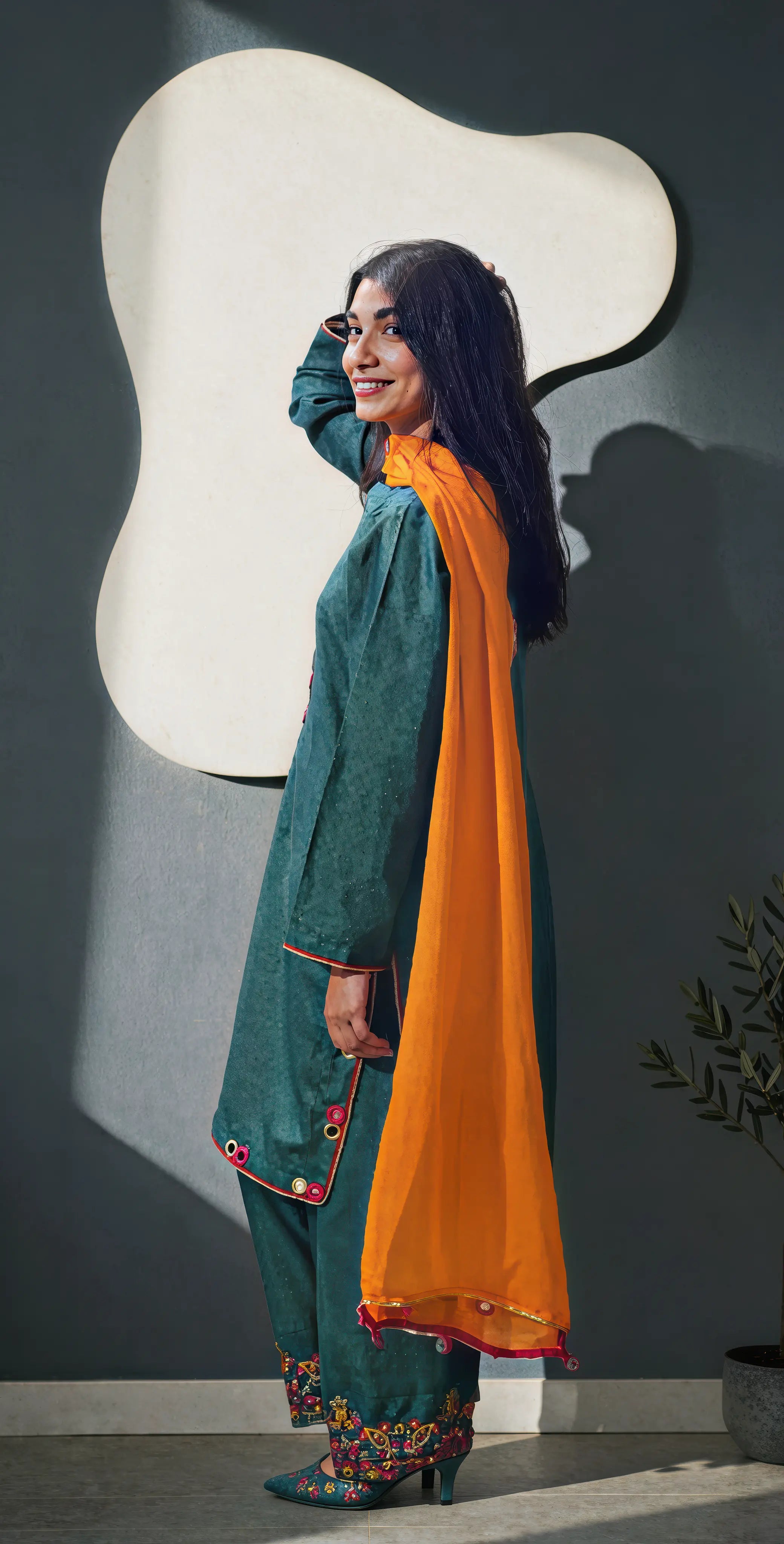 Sufaid Dobby Masoori -Stitched- Embroidered 3pc