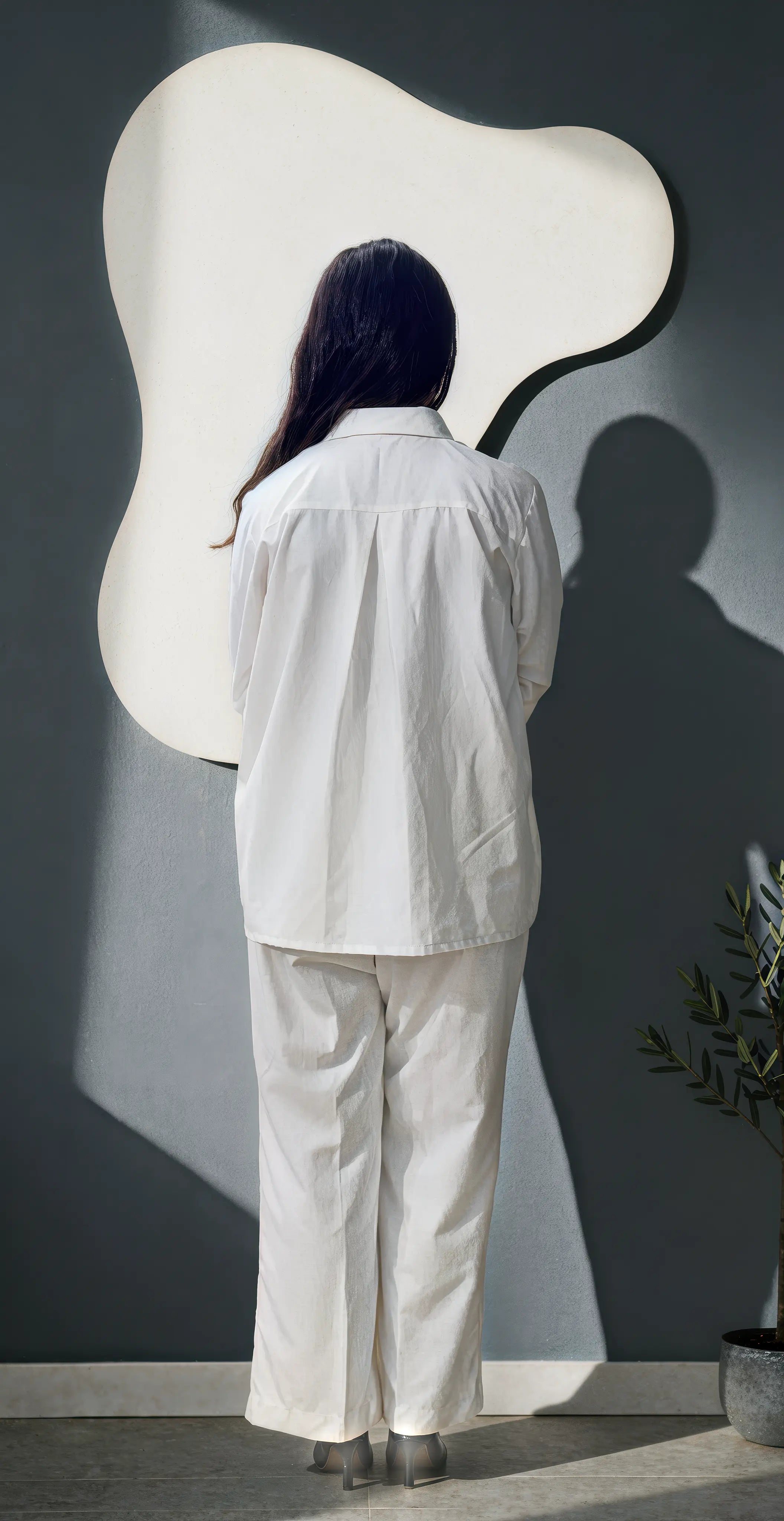Sufaid Imported Wash and Wear -Stitched - Coord Set