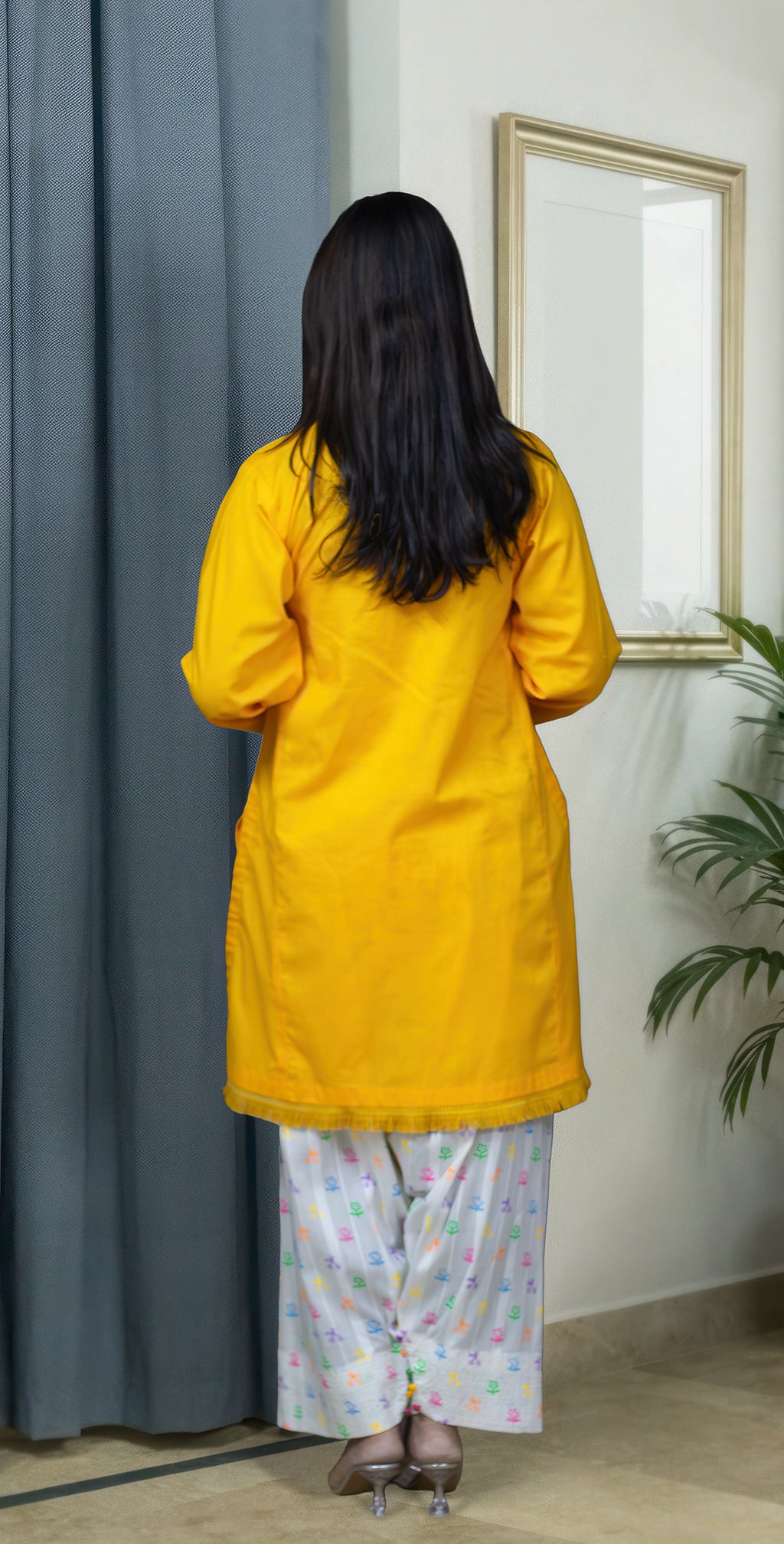 Everyday Yellow Kurta Set - Stitched