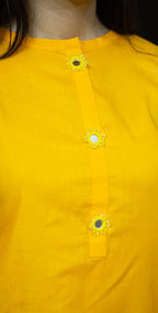 Everyday Yellow Kurta Set - Stitched