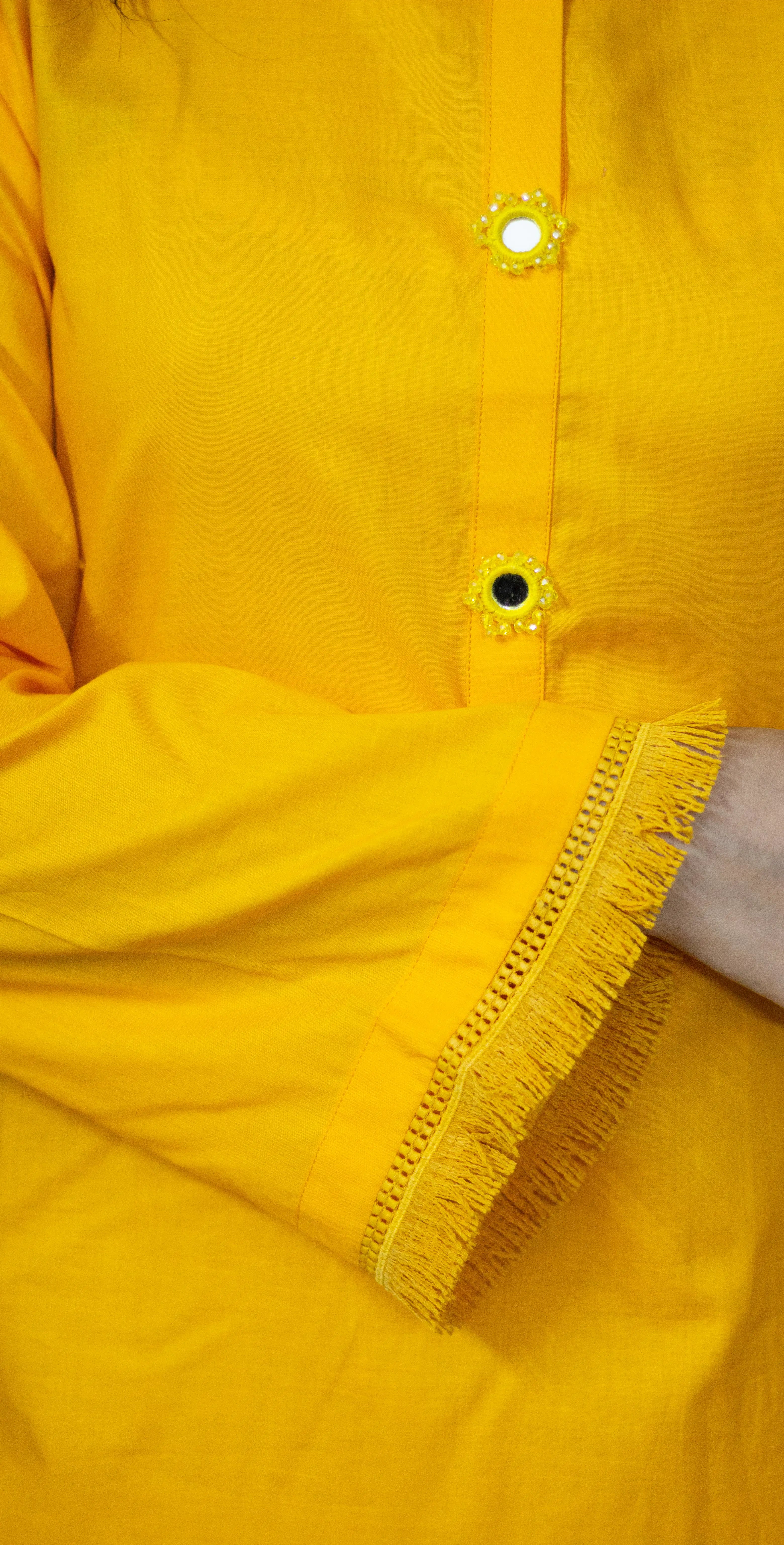 Everyday Yellow Kurta Set - Stitched